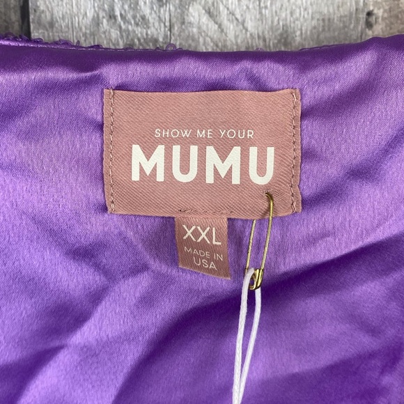 NWT Show Me Your MuMu Tara Crop Top in Violet Sequins Size XXL. - Picture 8 of 14